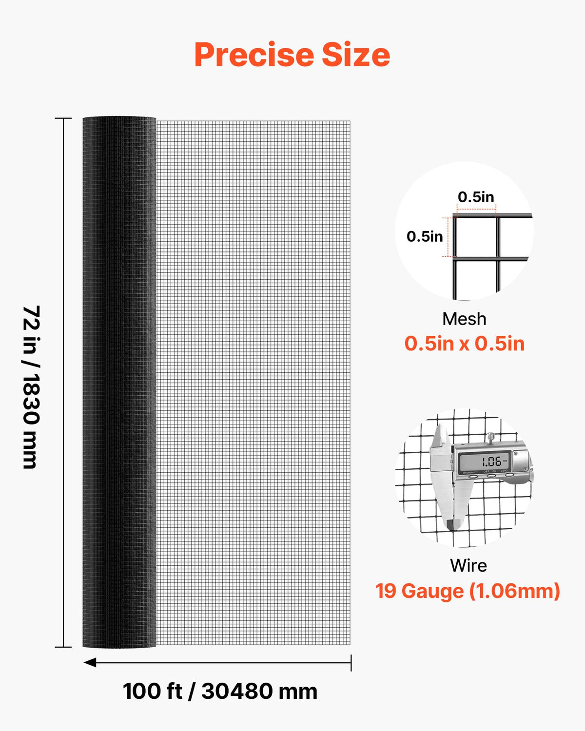 VEVOR vinyl coated hardware cloth emphasizes weather resistance