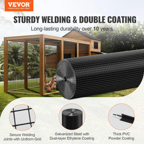Close-up of welded joints on VEVOR hardware cloth highlighting durability