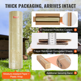 Packaging and included tools for VEVOR hardware cloth installation