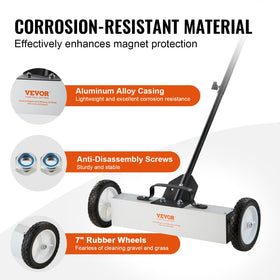 VEVOR heavy-duty aluminum frame for durable worksite use.