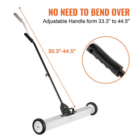 VEVOR heavy-duty magnetic sweeper built from aluminum and plastic for durability