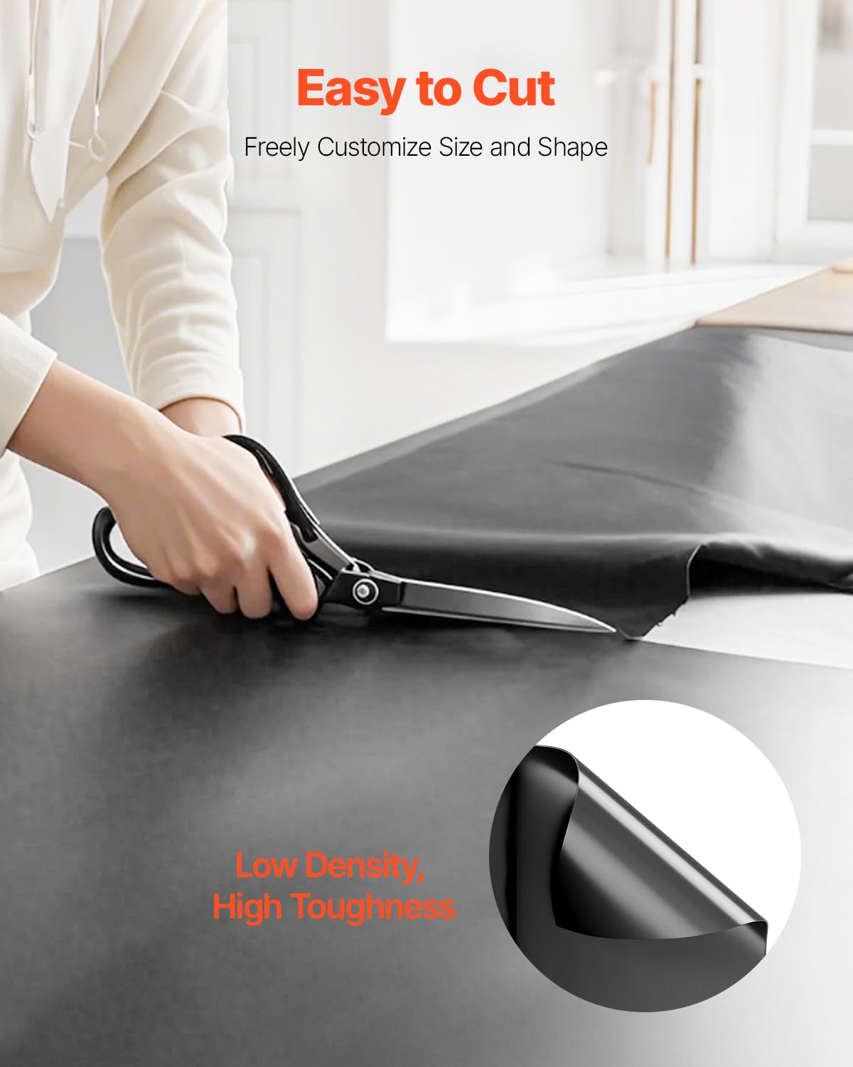 VEVOR heavy-duty plastic sheeting resists tearing and sun exposure