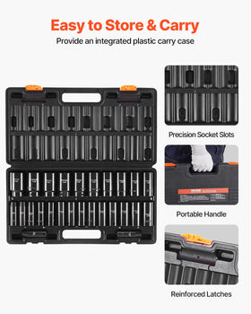 VEVOR 30mm deep impact socket handles heavy-duty fasteners with ease.