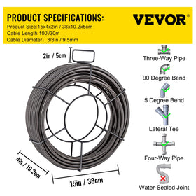 VEVOR package includes gloves, auger bits, and cutters for ready setup.