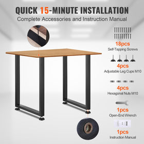 VEVOR includes self-tapping screws and clear installation instructions.