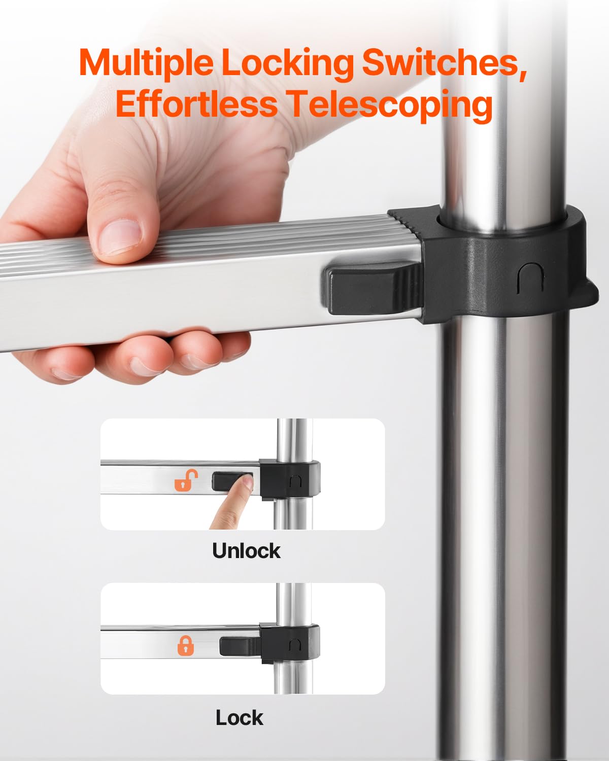 VEVOR sturdy steel body provides durable support for DIY projects