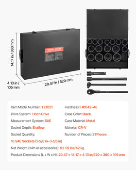 VEVOR black phosphate finish resists water and oil exposure