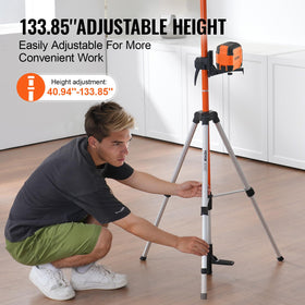 VEVOR heavy-duty tripod base with die-cast aluminum supports professional instruments