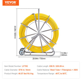 VEVOR length markings every two feet help track progress