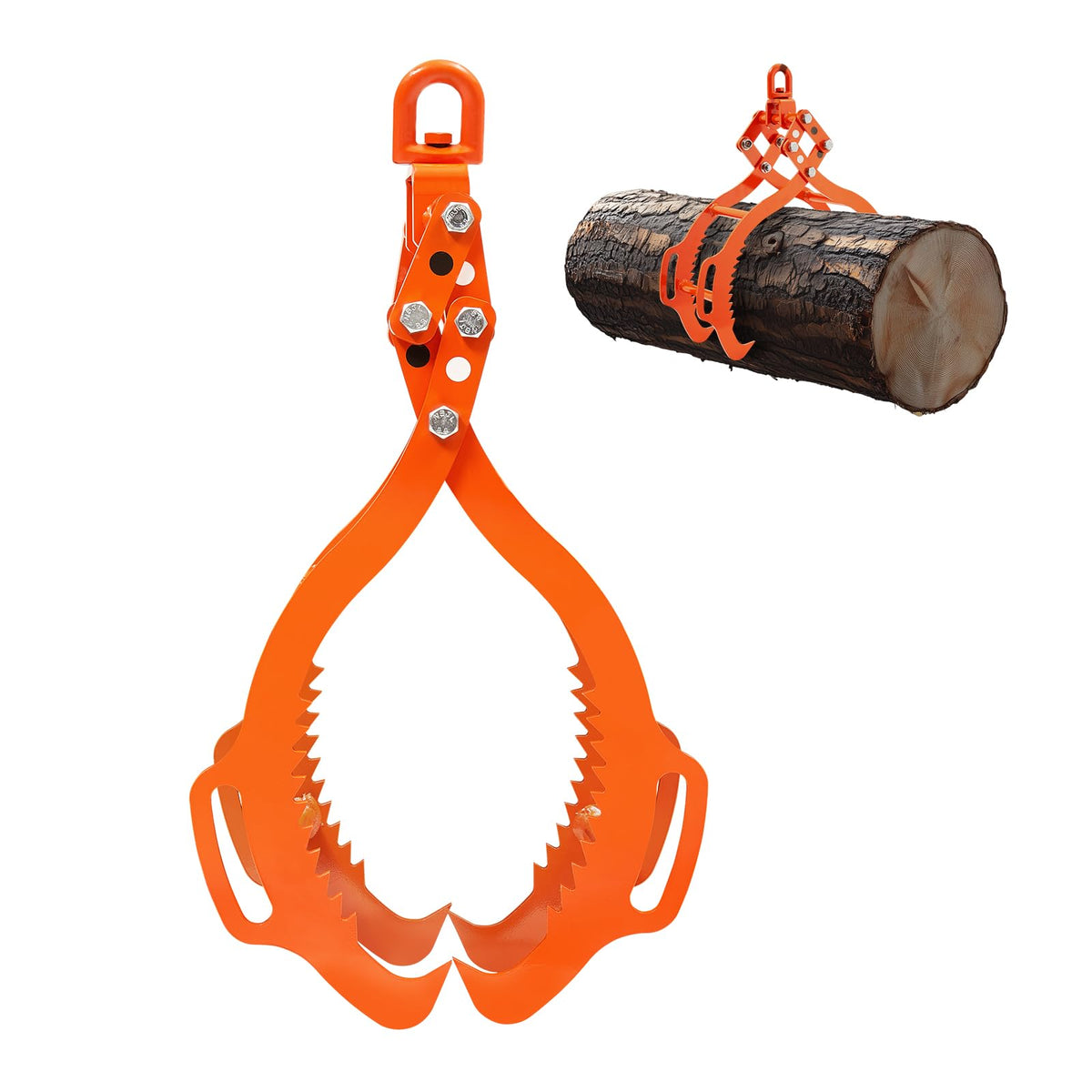 VEVOR log lifting tongs ergonomic handles reduce fatigue.