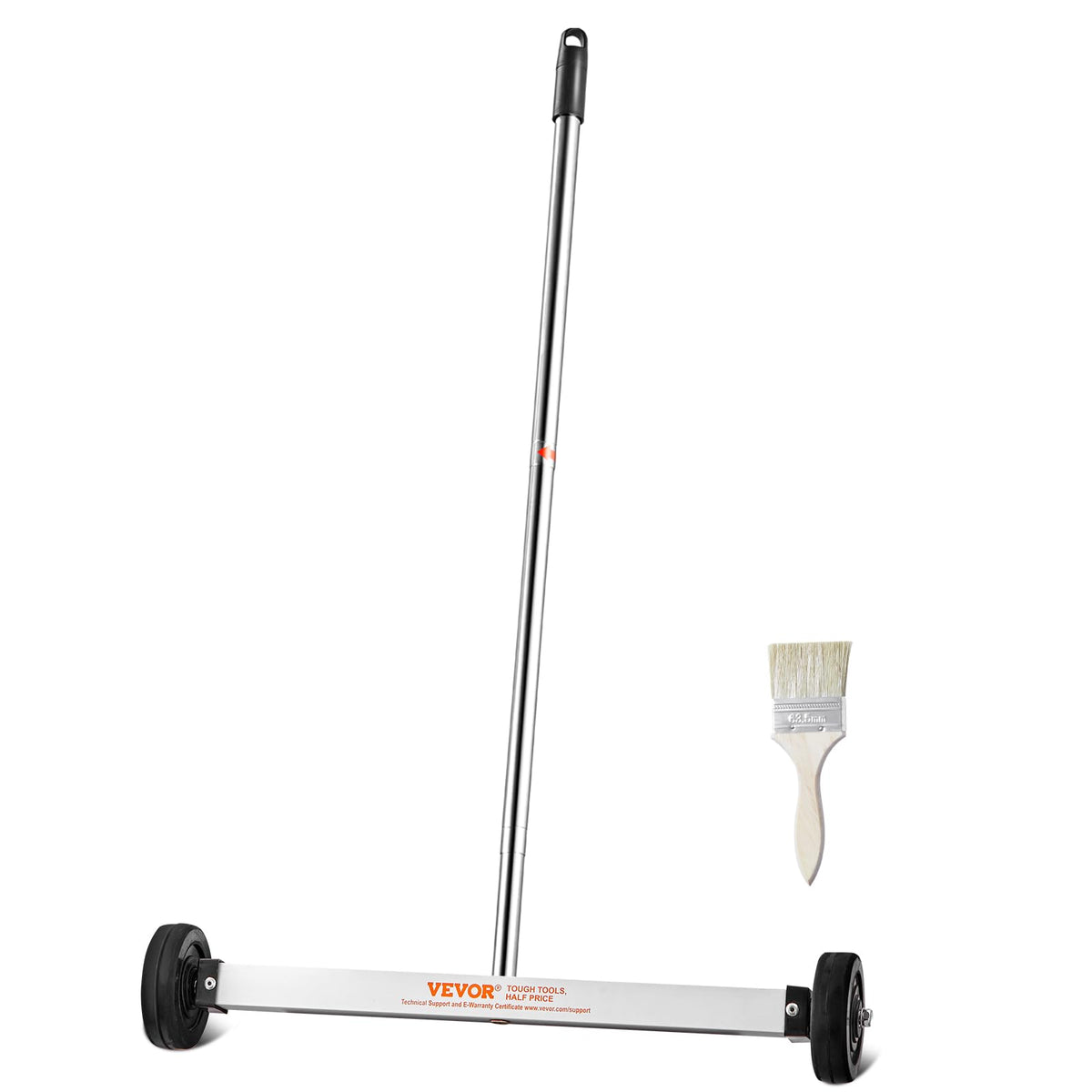 VEVOR magnetic pick up sweeper with 17-inch head capturing nails
