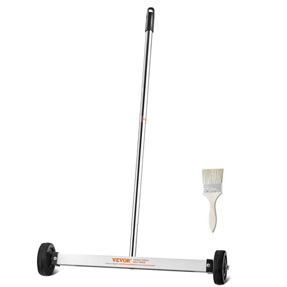 VEVOR magnetic pick up sweeper with 17-inch head capturing nails