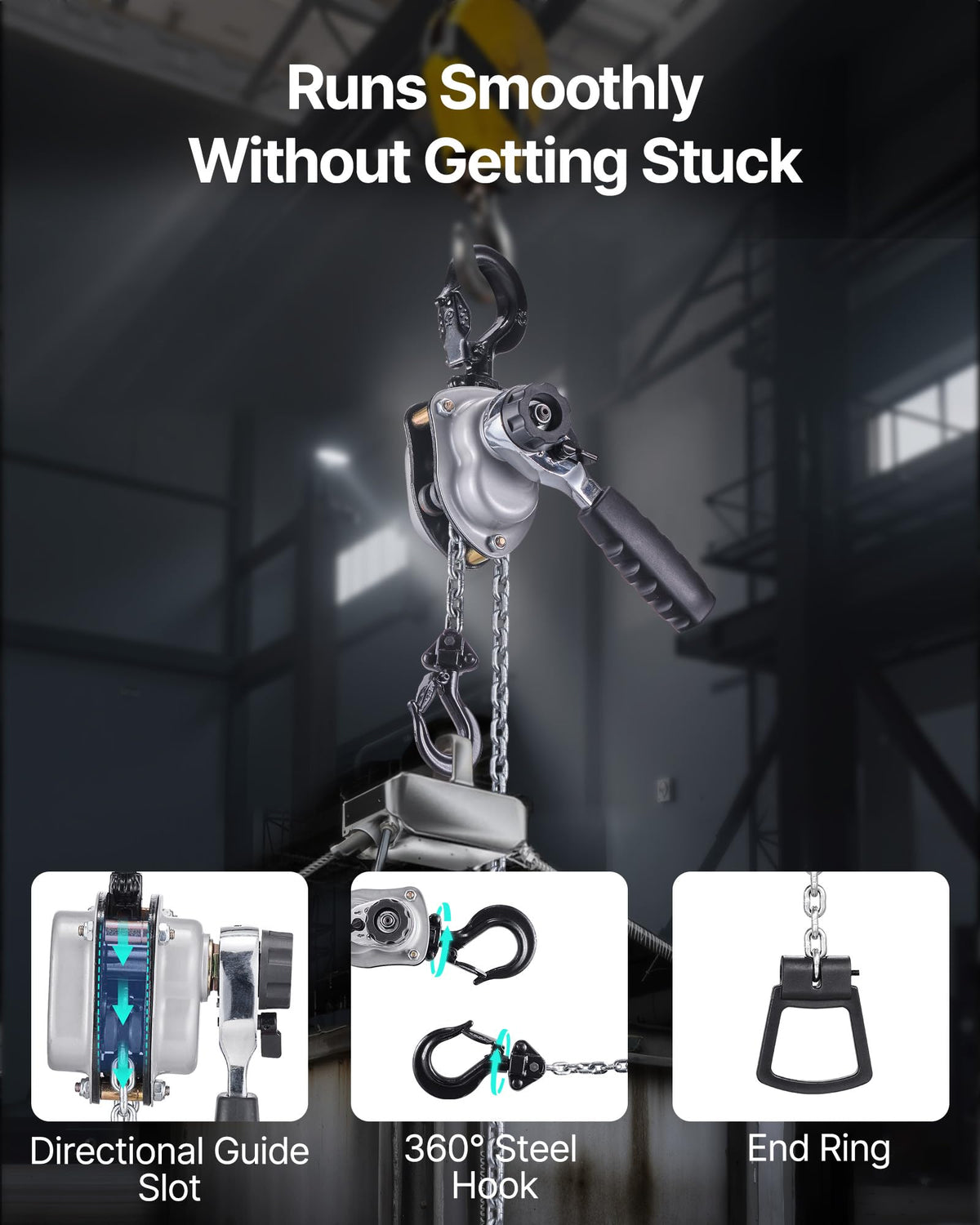 VEVOR 10 ft G80 alloy chain resists corrosion for tough tasks