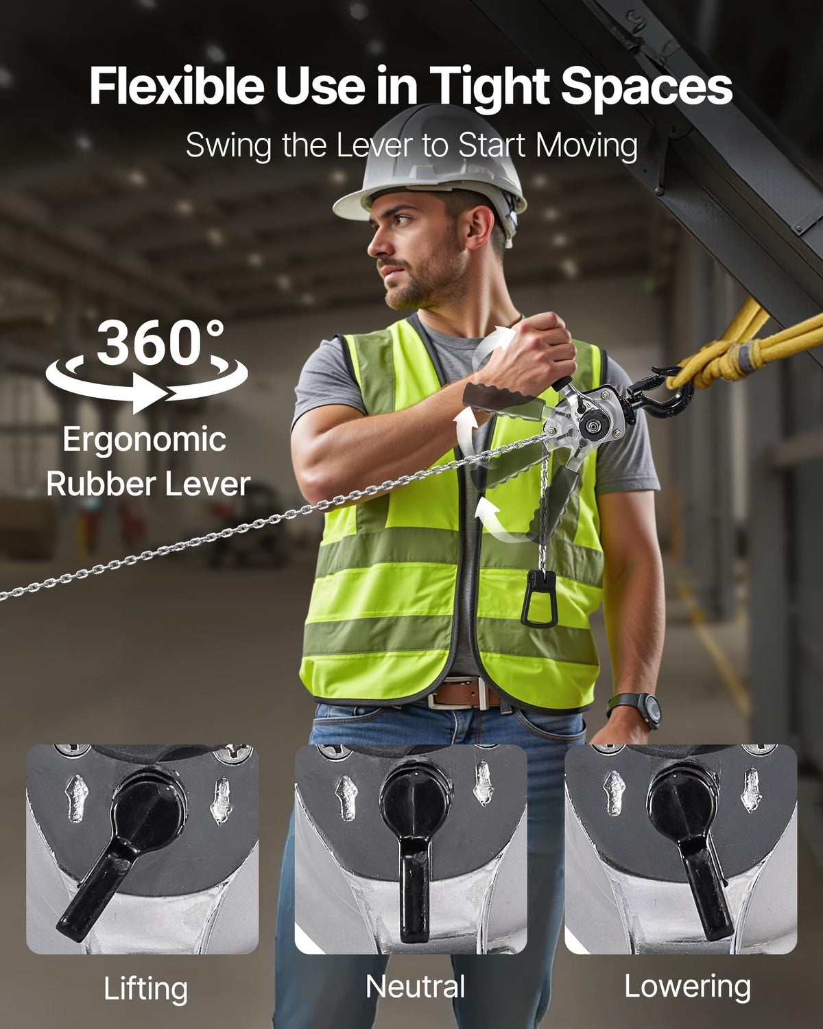 VEVOR galvanized G80 chain stands up to harsh environments