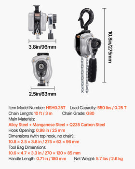 VEVOR hoist shown in warehouse setting for material lifting