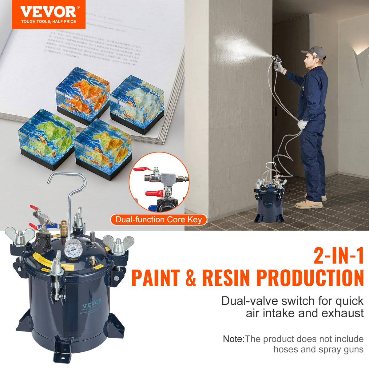 VEVOR metal rack for pressure pot provides sturdy support during extended projects.