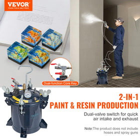 VEVOR metal rack for pressure pot provides sturdy support during extended projects.