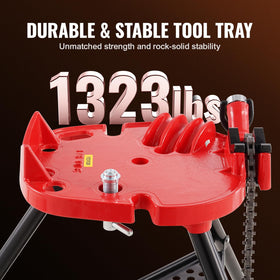 VEVOR Mophorn 460-6 under-base tool tray keeps accessories within reach.