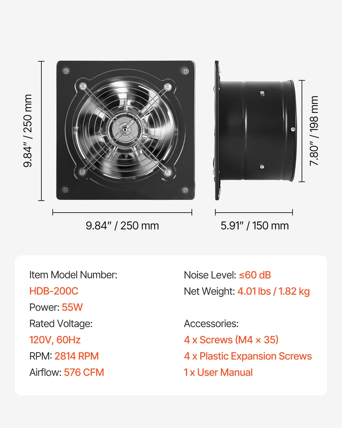 VEVOR versatile for attic, garage, basement, workshop and kitchen spaces