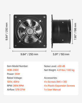 VEVOR versatile for attic, garage, basement, workshop and kitchen spaces