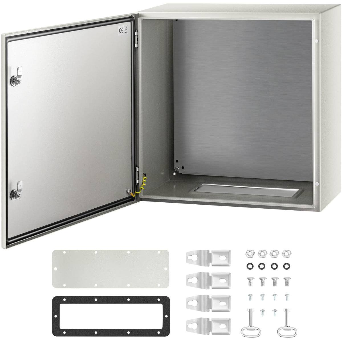 VEVOR NEMA enclosure front view for rugged outdoor protection of electrical components.