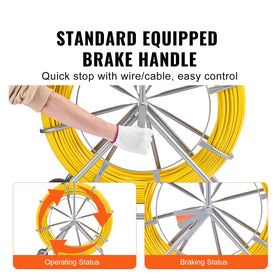 VEVOR non-conductive fish tape safer near live cables
