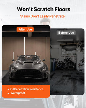 VEVOR non-slip garage floor improves safety on wet surfaces.