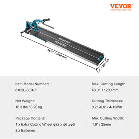 VEVOR non slip rubber base keeps cutter steady during use
