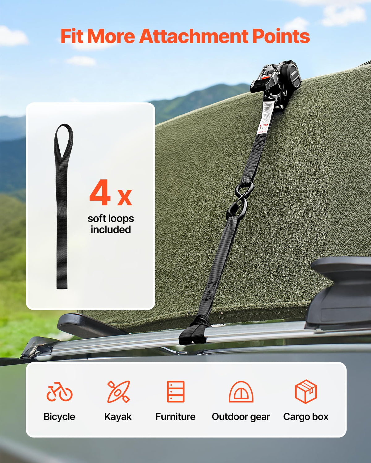 VEVOR one-touch auto retract makes packing quick after moves.