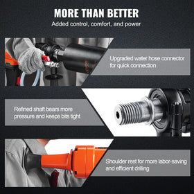 VEVOR one-touch water connector for stable wet drilling flow