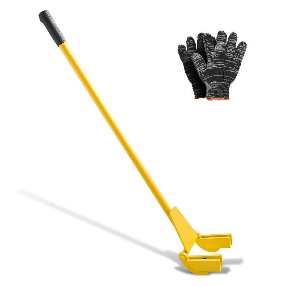 VEVOR pallet buster tool with 41 inch carbon steel handle for rapid pallet removal