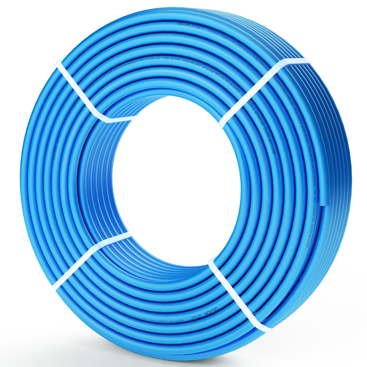 VEVOR PEX pipe 1/2-inch 300ft coil ideal for cold and hot potable water