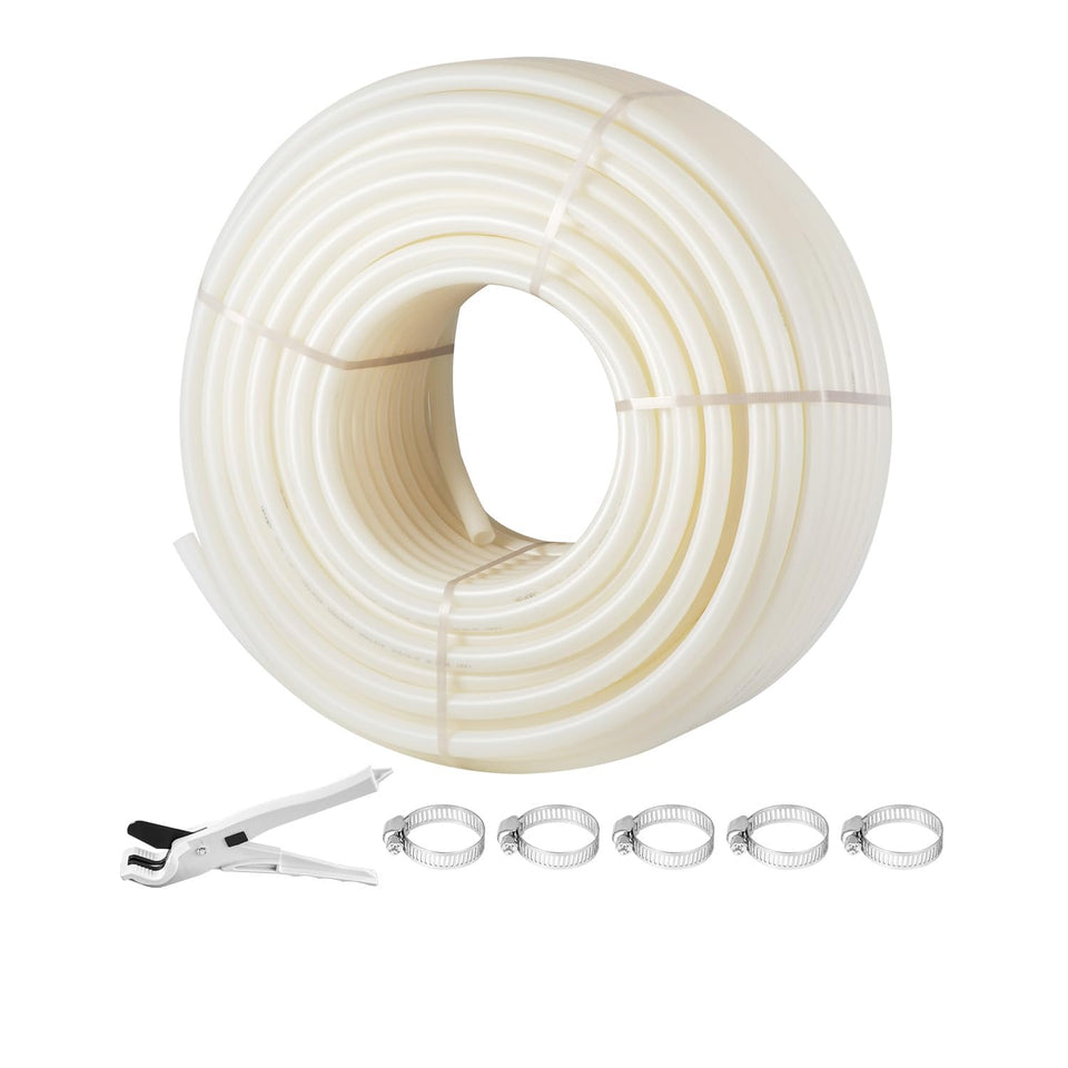 VEVOR PEX pipe 1inch 500ft coil for durable, flexible home plumbing projects