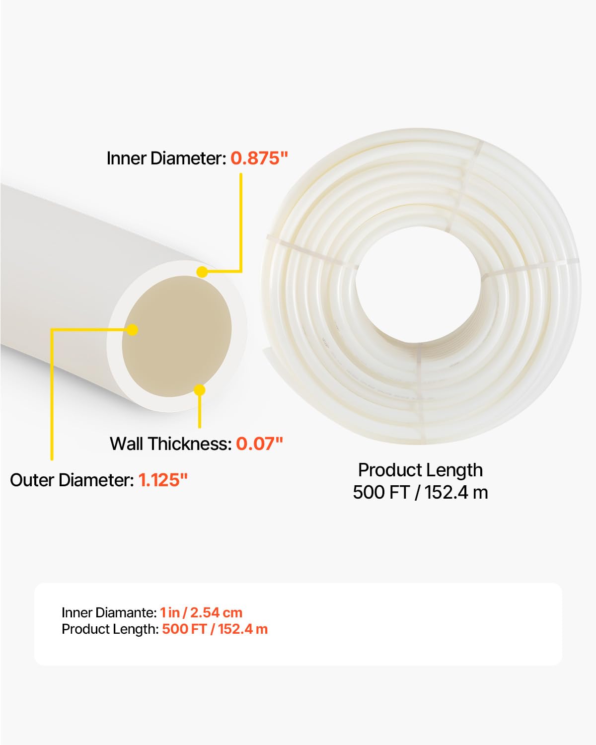 VEVOR PEX pipe compatibility with crimp cinch and press fittings