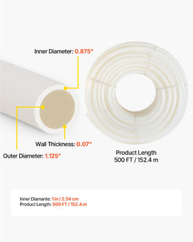 VEVOR PEX pipe compatibility with crimp cinch and press fittings