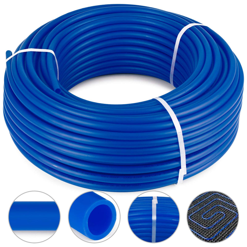 VEVOR PEX tubing 500ft blue coil for reliable water supply and radiant floor use