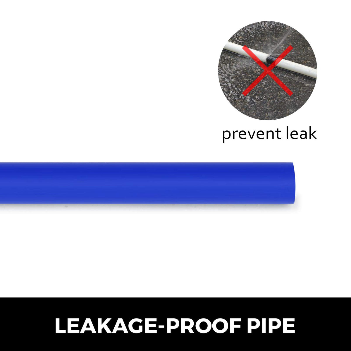 VEVOR PEX tubing demonstrates flexible bending radius for tight spaces