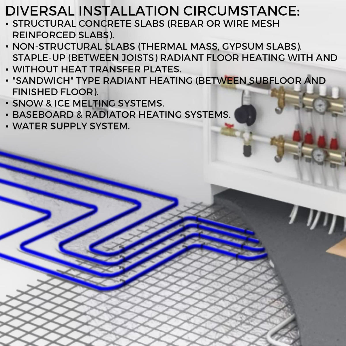 VEVOR PEX tubing maintains durable performance in varying weather