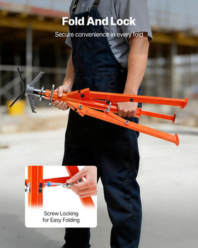 VEVOR pipe stand built with #45 steel for robust construction