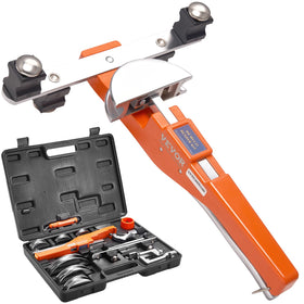 VEVOR pipe tube bender with seven dies for versatile pipe sizes.