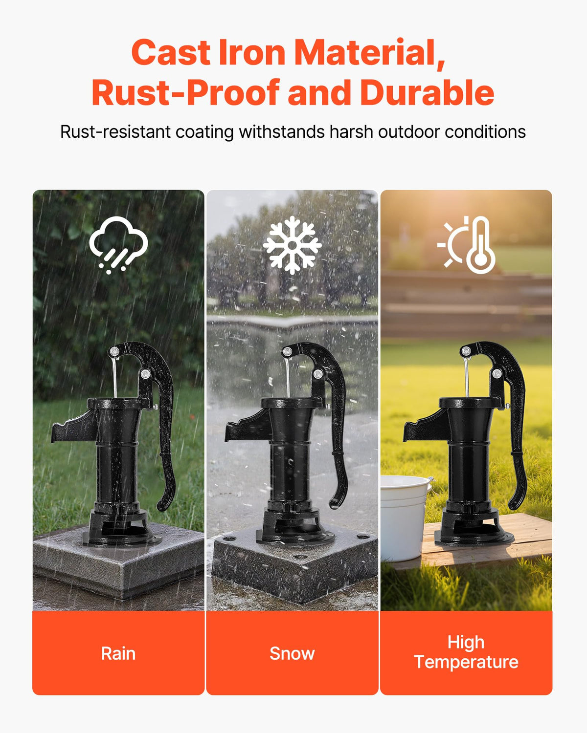Installation view shows quick 2 to 3 minute setup for outdoors