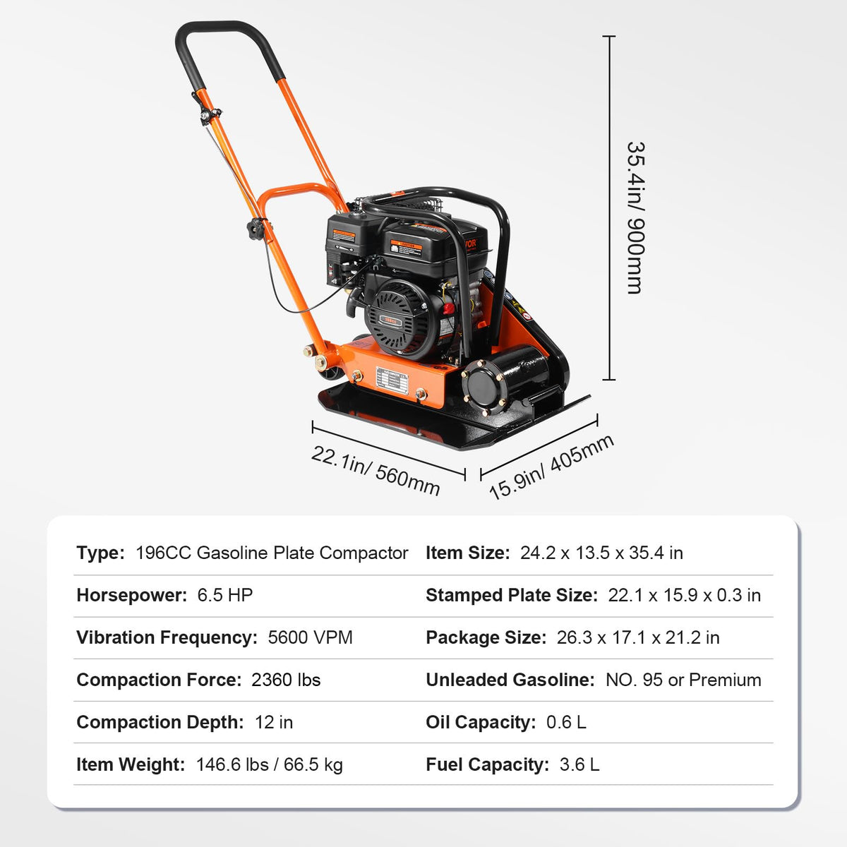 Versatile use for dirt, gravel, lawn, and asphalt projects