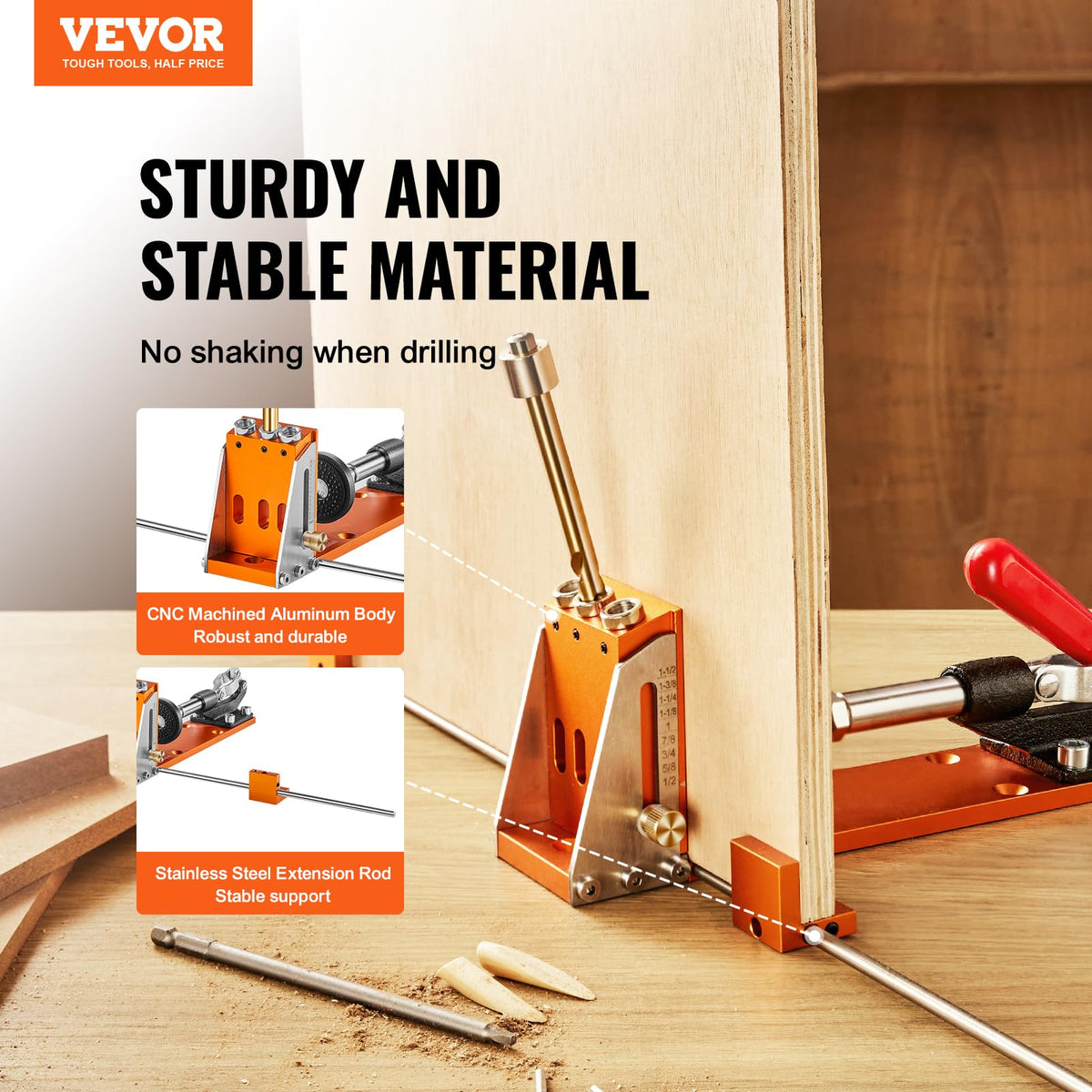 Extension rod provides extra support for long boards