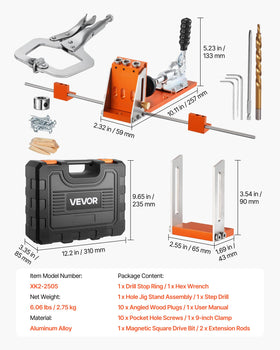 VEVOR pocket-hole screws support reliable joinery across woods