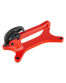 VEVOR portable pipe vise with lightweight aluminum for easy on-site use.