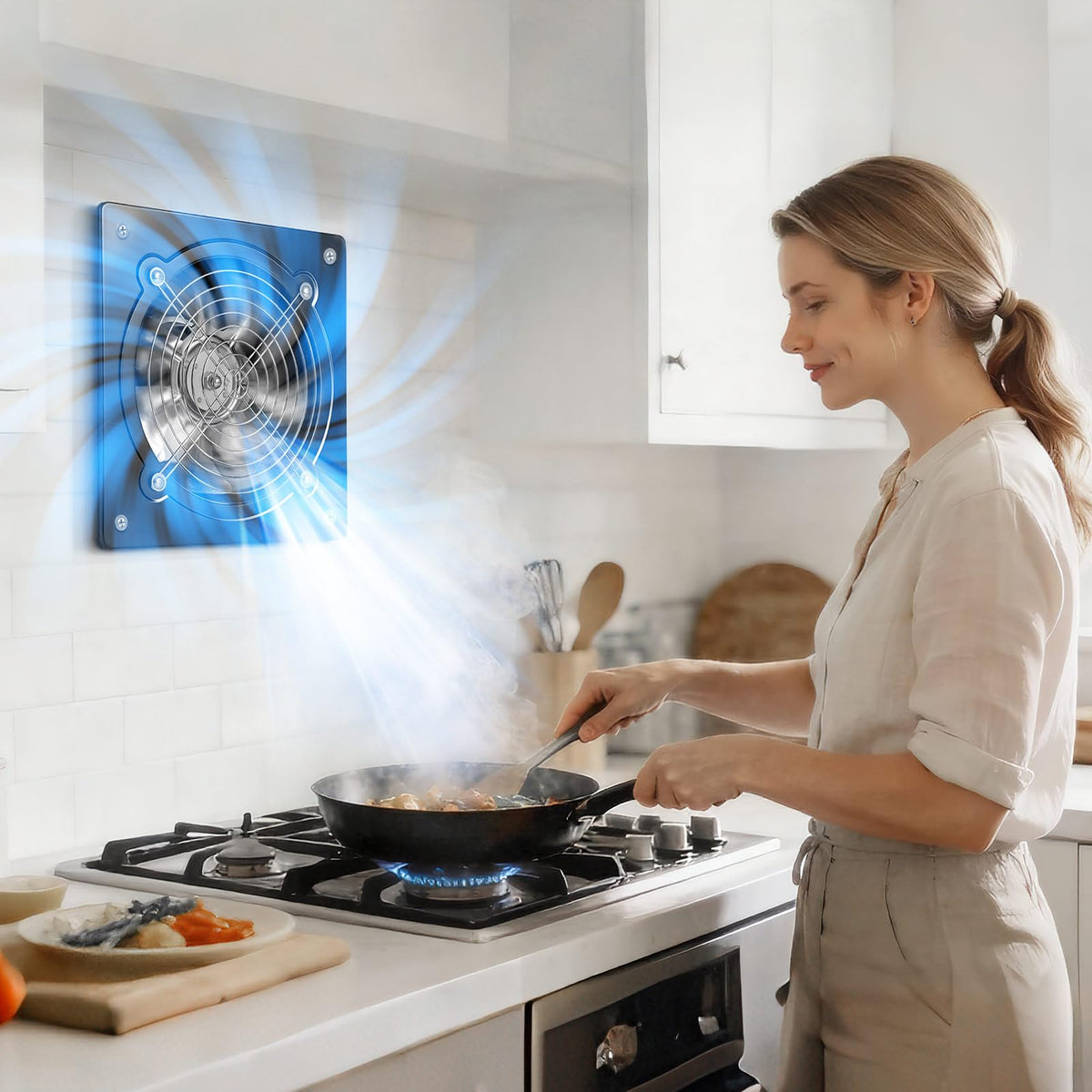 VEVOR portable wall-mount vent extractor for flexible setup
