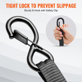 VEVOR coated hooks prevent paint chipping during cargo moves.