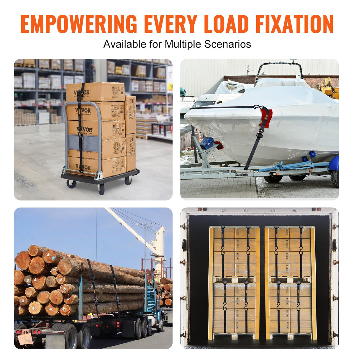 VEVOR quick-fastening design speeds loading with precise control.