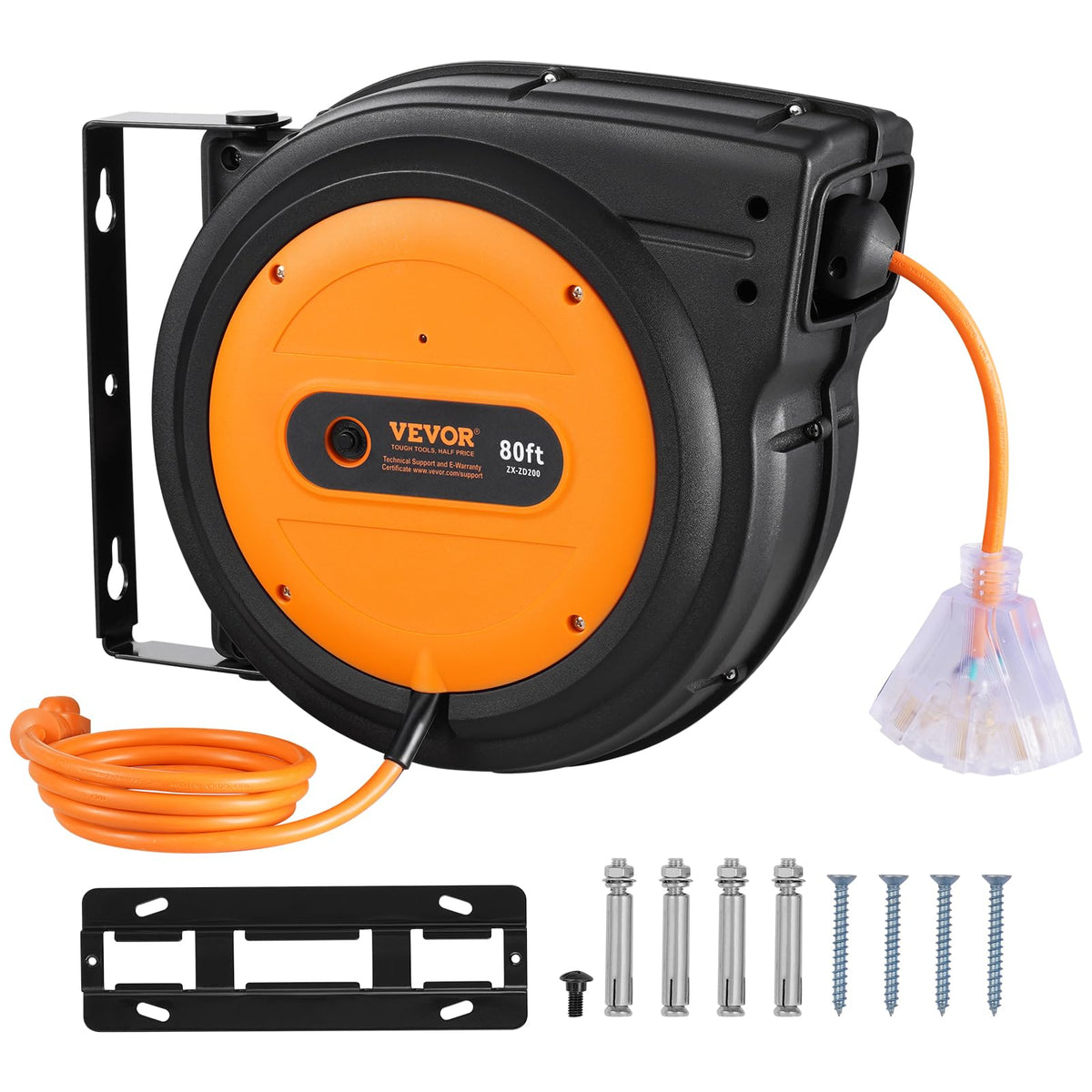VEVOR heavy-duty 12AWG cord supports demanding tasks.