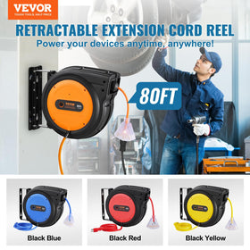 VEVOR lighted triple-outlet socket provides easy multi-device power access.
